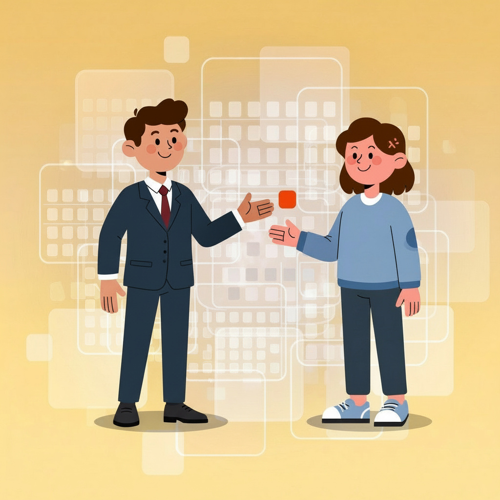 Estate planning professional and family
